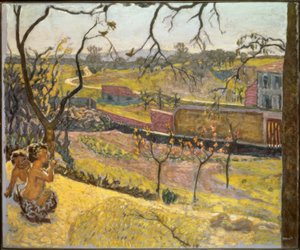 春の初め。小さな牧神 作： Pierre Bonnard